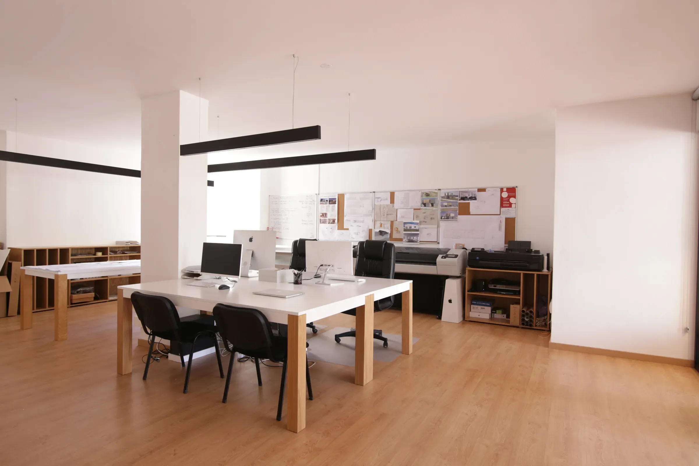 The studio space