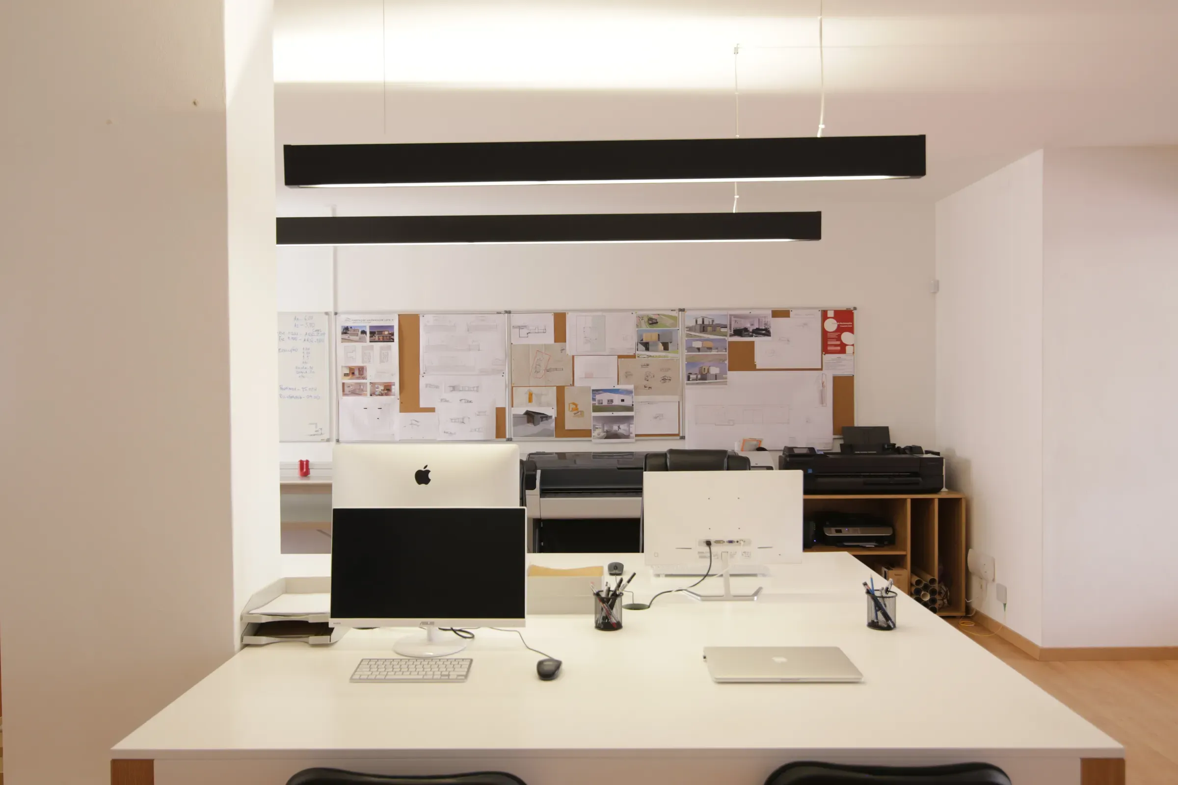The studio space