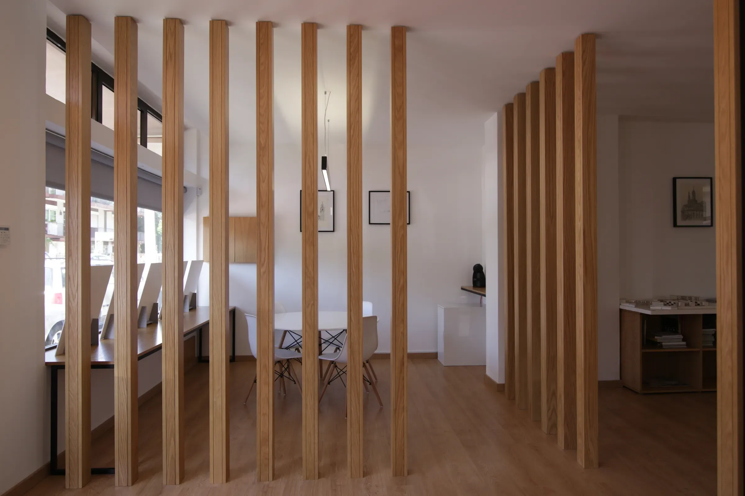 The studio space
